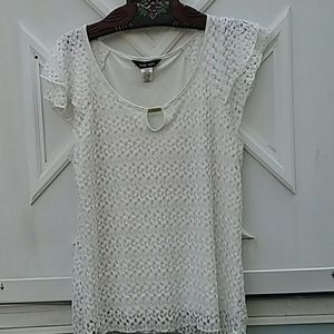 BRODY MYLES LINED LACE WHITE GORGEOUS TOP